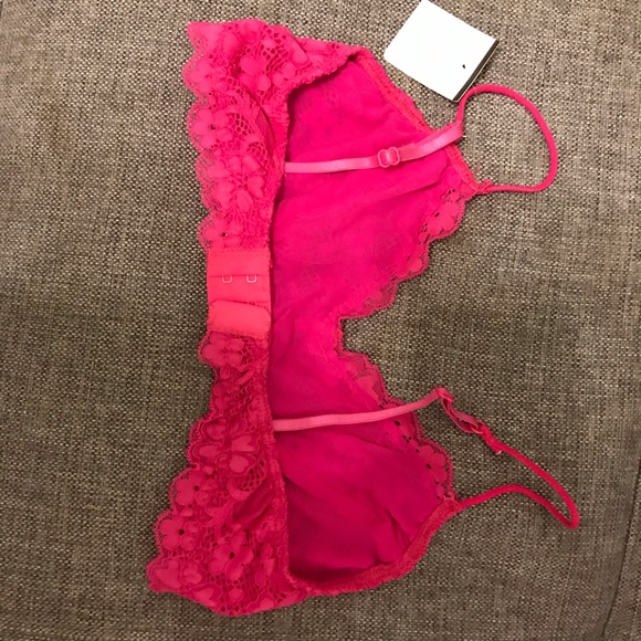 NWT HONEYDEW FOR MADEWELL FLORAL LACE BRALETTE. S - Picture 4 of 5